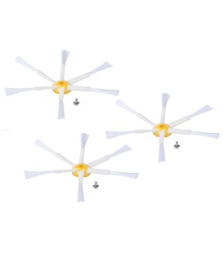 Pack 3 Cepillos laterales de 6 aspas Roomba para series 500 600 y 700