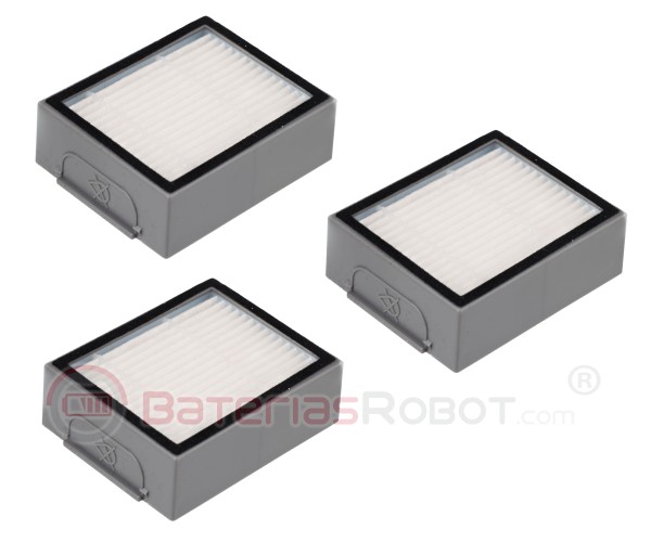 3 filtros HEPA Roomba - Serie e, Serie i  (Compatible iRobot)