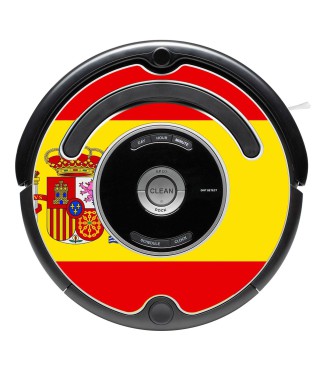 Bandeira da Espanha. Adesivo para Roomba