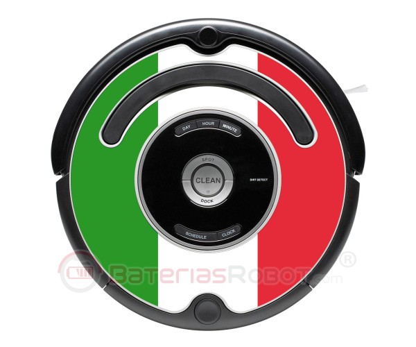 Bandiera d'Italia. Adesivo per Roomba