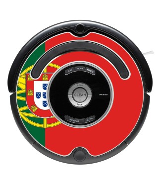 Bandera de Portugal. Pegatina para Roomba.