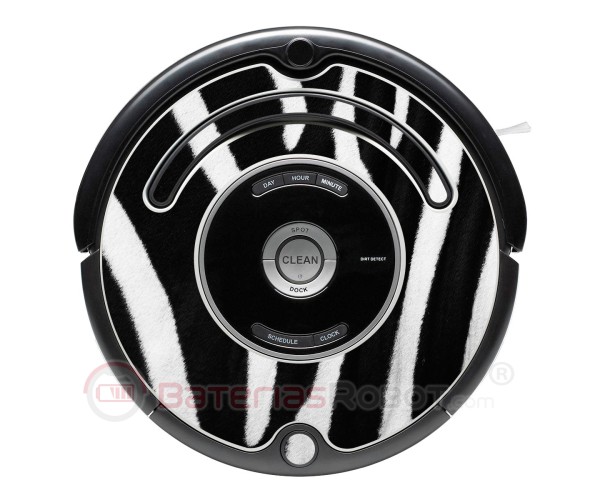 Zèbre. Vinyle décoratif pour Roomba - Serie 500 600