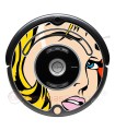 POP-ART  Chica Warhol. Vinilo para Roomba iRobot - Serie 500 600