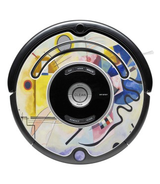 Kandinsky abstract 1. Decorative vinyl for Roomba 500 and 600 series.