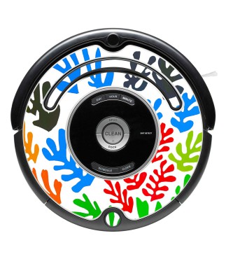 Fiore POP-ART di Matisse. Vinile decorativo per Roomba iRobot - Serie 500 600