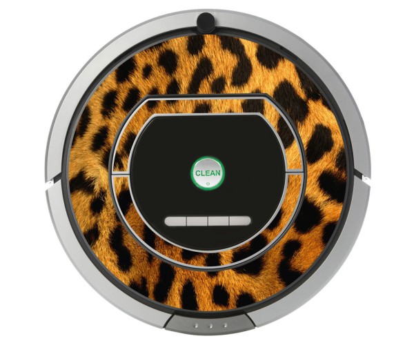 Leopardo. Vinilo decorativo para Roomba iRobot - Serie 700.