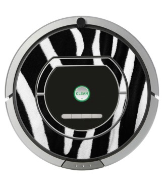 Cebra. Vinilo decorativo para Roomba iRobot - Serie 700.