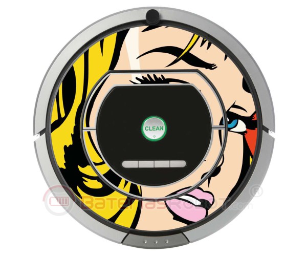 POP-ART Fille Warhol. Vinyle Roomba iRobot- Série 700