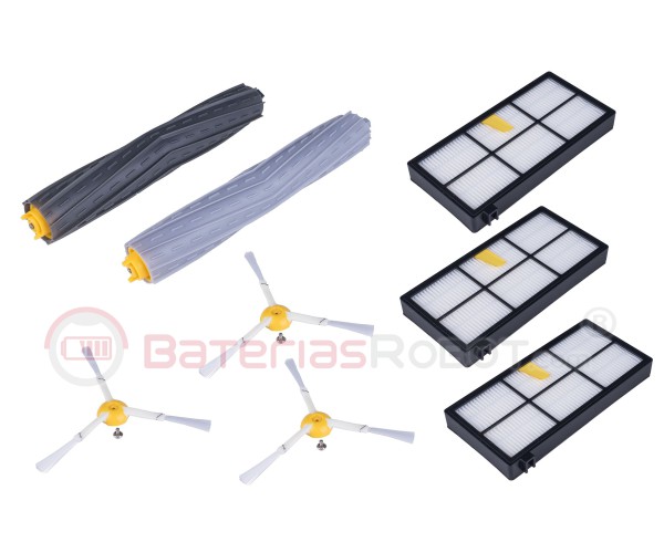 Pack Cepillos y Rodillos AeroForce Roomba 800 y 900