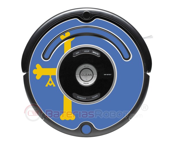 Bandiera delle Asturie. Adesivo per Roomba - Serie 500 600