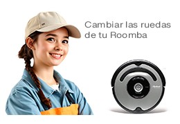 Cambiar una rueda a un Roomba